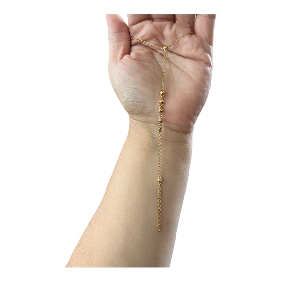 Gorjana Bali Gold Toe To Ankle Foot Chain Anklet Barefoot Sandal - Picture 9 of 9